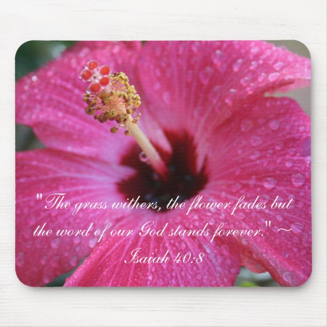 Alfombrilla De Ratón Hibisco Mousepad (Frente)