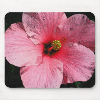 Alfombrilla De Ratón Hibisco rosado Mousepad
