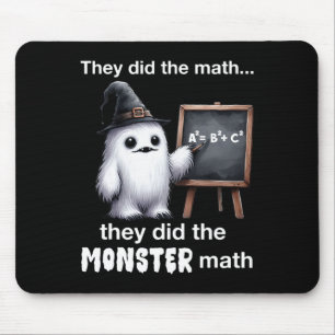 Alfombrilla De Ratón Hicieron El Monster Math Yeti Gracioso Té De Hallo