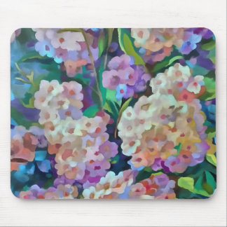 Alfombrilla De Ratón Hidrangeas artísticas Hortensia Arte Abstroral Flo