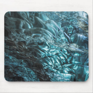 Alfombrilla De Ratón Hielo azul de una cueva de hielo, Islandia