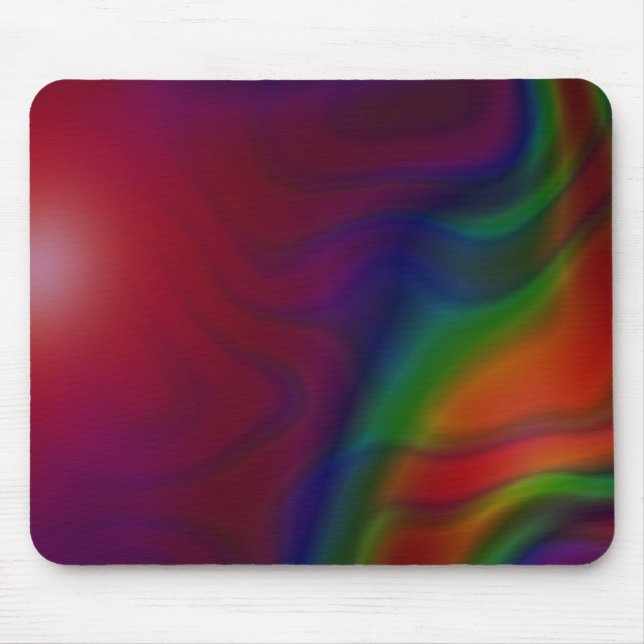 Alfombrilla De Ratón Hielo Mousepad del arco iris (Frente)