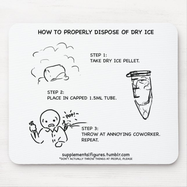 Alfombrilla De Ratón Hielo seco Mousepad (Frente)