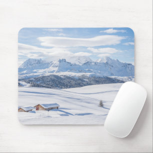Alfombrilla De Ratón Hielo y nieve Alpes Europeos Snowscape, Italia