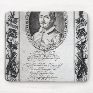 Alfombrilla De Ratón Hieronymus Frescobaldi, grabado por el cristiano