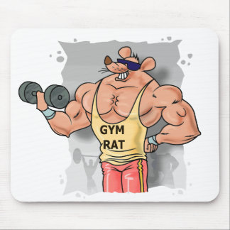 Alfombrilla De Ratón Hierro de bombeo Mousepad de la rata del gimnasio