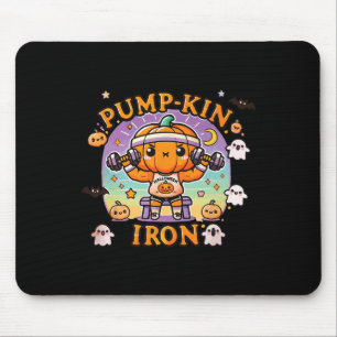 Alfombrilla De Ratón Hierro de calabaza - Graciosa Halloween de entrena