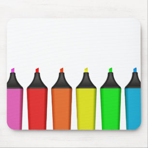 Alfombrilla De Ratón Highlighters Mousepad