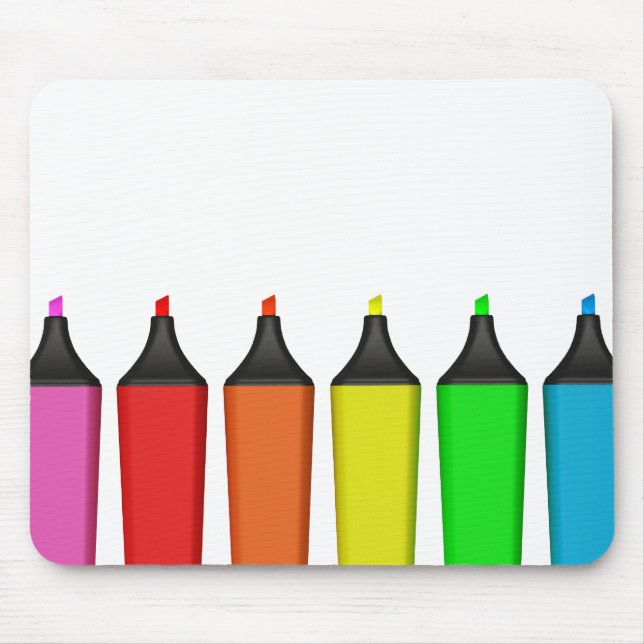 Alfombrilla De Ratón Highlighters Mousepad (Frente)