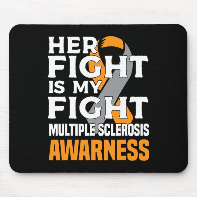 Alfombrilla De Ratón Hija Madre Esclerosis Múltiple Conciencia Mujeres (Frente)