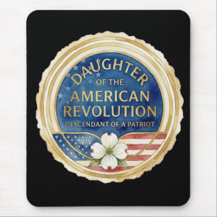 Alfombrilla De Ratón Hijas de la Revolución Americana patriota EE. UU.
