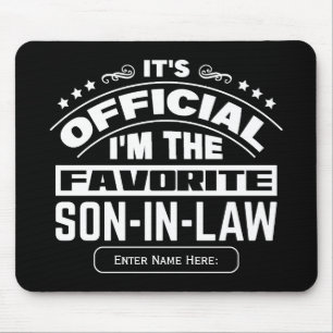 Alfombrilla De Ratón Hijo político favorito personalizado Oficial Diver