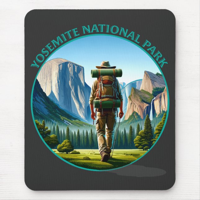 Alfombrilla De Ratón Hiker en el Parque Nacional Yosemite (Frente)