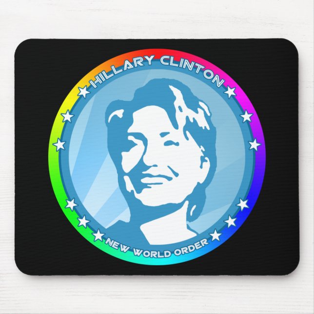 Alfombrilla De Ratón hillary clinton, arcoiris. (Frente)