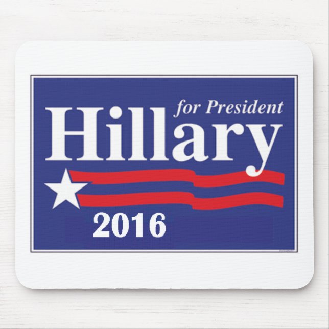 Alfombrilla De Ratón Hillary Clinton para el presidente 2016 (Frente)