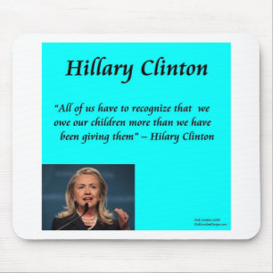 Alfombrilla De Ratón Hillary Niños "Por Los Niños" Cita