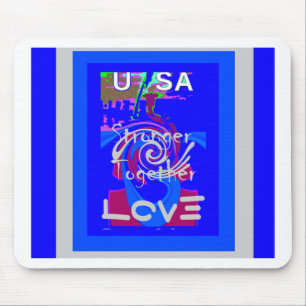 Alfombrilla De Ratón Hillary USA presidente Fuerte juntos espíritu