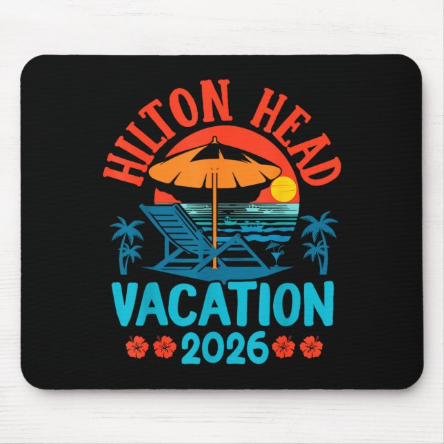 Alfombrilla De Ratón Hilton Head South Carolina 2026 Family Vacation Be (Frente)