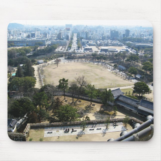 Alfombrilla De Ratón Himeji, Japón (Vista desde lo alto del castillo) (Frente)