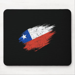 Alfombrilla De Ratón Hincha de fútbol de Chile Bandera desgastada Orgul