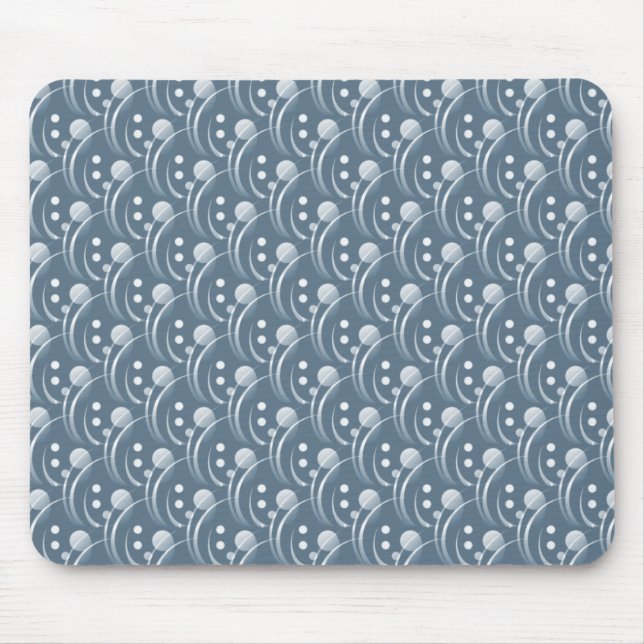Alfombrilla De Ratón Hip azul claro y Mousepad elegante (Frente)