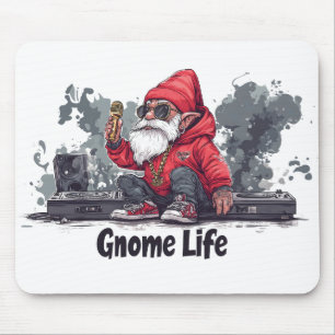 Alfombrilla De Ratón Hip Hop Gnome Ilustracion - Gnome Life