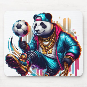 Alfombrilla De Ratón Hip Hop Panda Fútbol Fútbol Americano Deportes de 