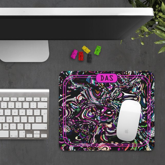 Alfombrilla De Ratón Hipnótico Swirl Energy Purple (Subido por el creador)