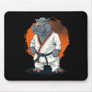 Alfombrilla De Ratón Hipopótamo de Kickboxing Taekwondo Karate MMA Dive