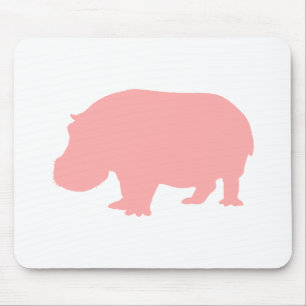 Alfombrilla De Ratón Hipopótamo Rosa