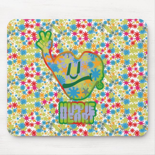 Alfombrilla De Ratón Hippie Happiness ICON HIppie Happy by Masanser (Frente)