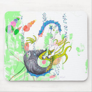 Alfombrilla De Ratón Hippocampus (cráneo) bajo el mar