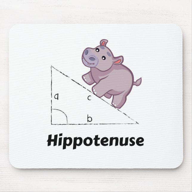 Alfombrilla De Ratón Hippotenuse Funny Math (Frente)