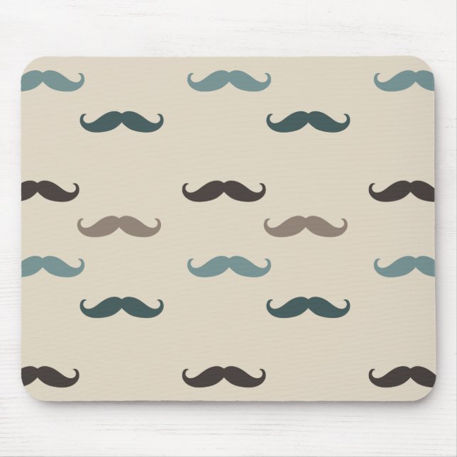 Alfombrilla De Ratón Hipster Mustaches (Frente)