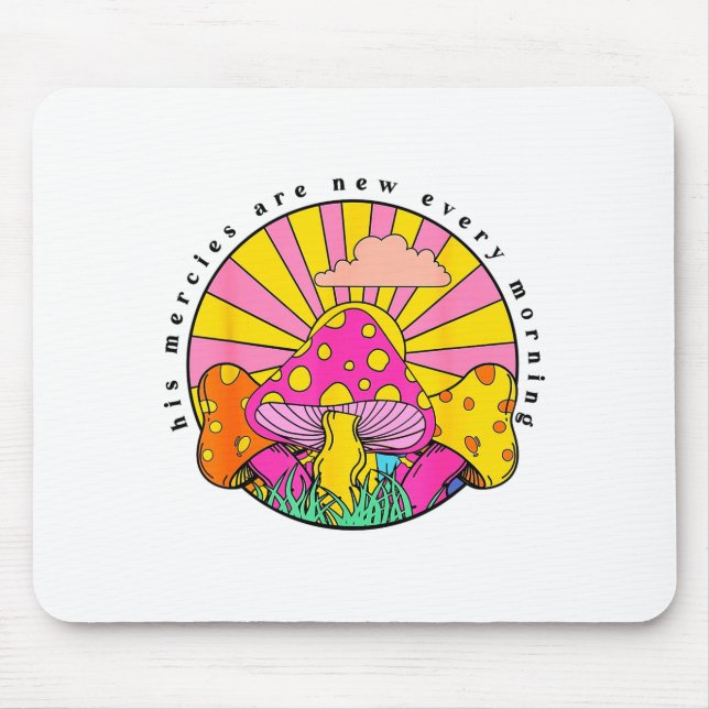 Alfombrilla De Ratón His Mercies Are New Every Morning Christian Faith  (Frente)