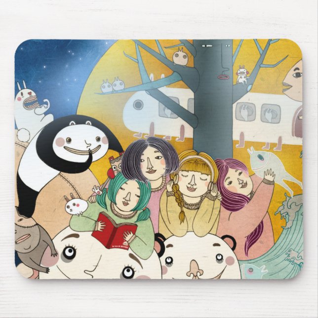 Alfombrilla De Ratón Historia 2013 del tiempo de la cama (Frente)