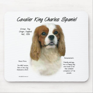 Alfombrilla De Ratón Historia de Cavalier King Charles Spaniel (Blenhei