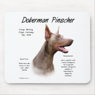 Alfombrilla De Ratón Historia de Isabella Doberman