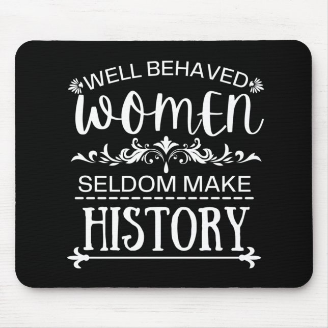 Alfombrilla De Ratón Historia de la mujer (Frente)