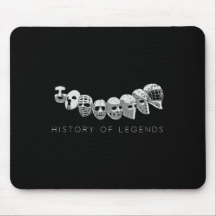 Alfombrilla De Ratón Historia De Leyendas Guay Goaltender Helmet Sport