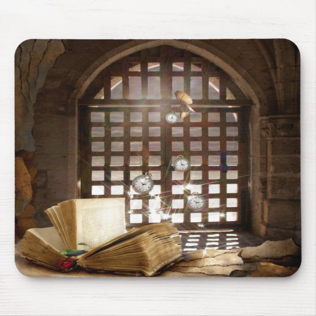 Alfombrilla De Ratón Historia en el medio de. (Frente)