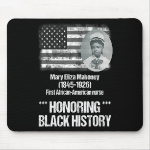 Alfombrilla De Ratón Historia negra con una primera enfermera afroameri