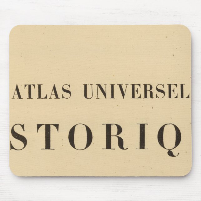 Alfombrilla De Ratón Historia universal de Half Title Atlas (Frente)