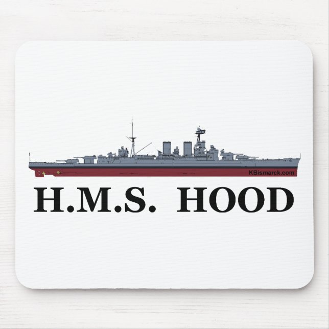 Alfombrilla De Ratón HMS Hood (Frente)