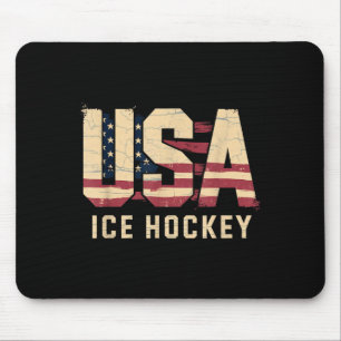 Alfombrilla De Ratón Hockey bandera americana