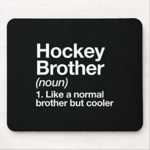 Alfombrilla De Ratón Hockey Brother Definition Fun Deporte Divertido