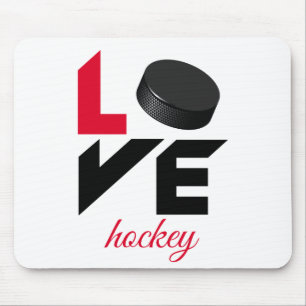 Alfombrilla De Ratón Hockey de amor