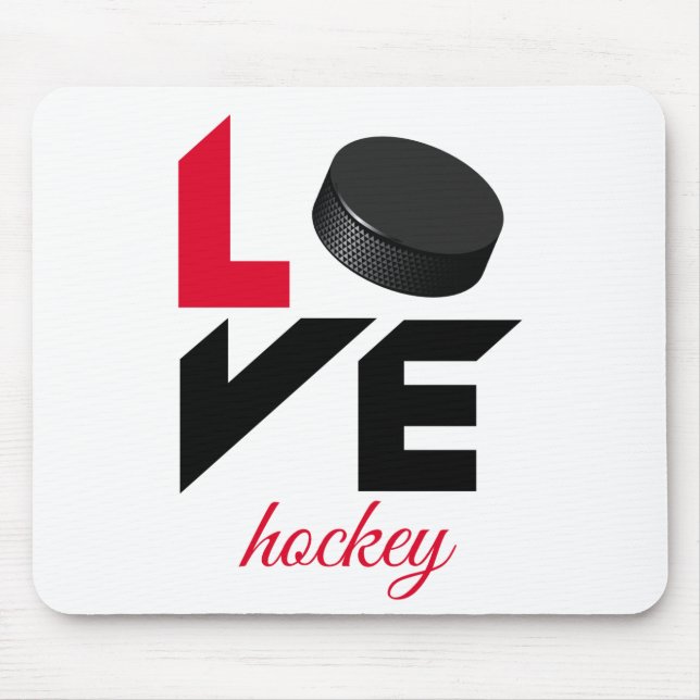 Alfombrilla De Ratón Hockey de amor (Frente)