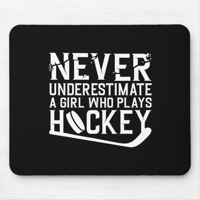Alfombrilla De Ratón Hockey divertido para mujeres Chicas Hocker de hoc (Frente)