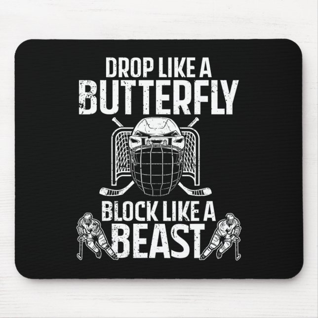 Alfombrilla De Ratón Hockey Goalie Art Para Hombres Hombres Hombres Hom (Frente)